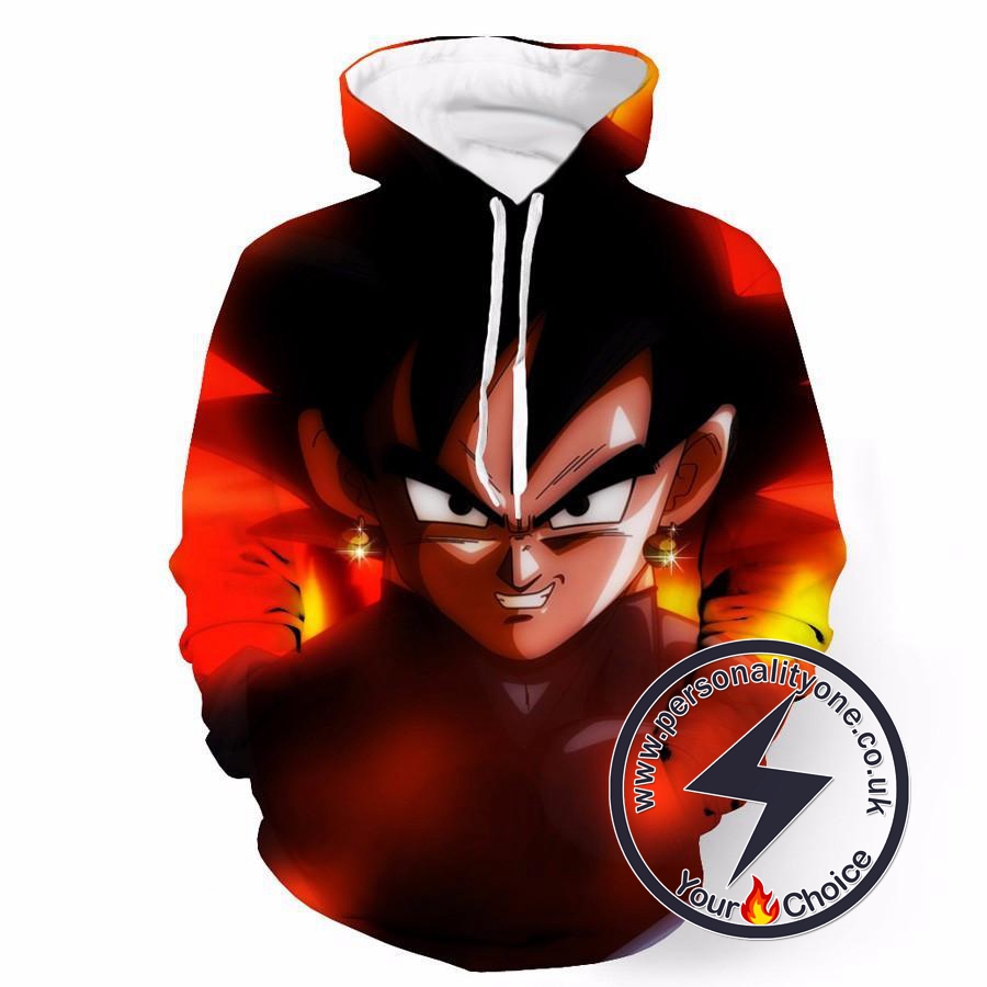 Dragon Ball Z - Black Goku Badass 3D - Hoodies